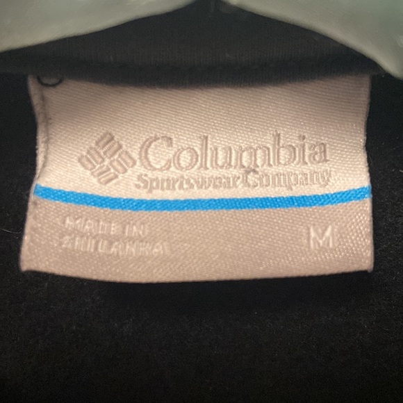 COLUMBIA HALF ZIP BLACK lONG SLEEVE PULL OVER - Picture 5 of 7